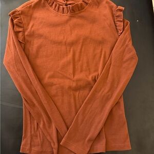 Women's Rust Long Sleeve Top